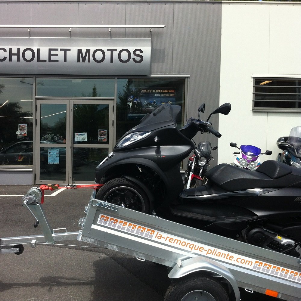 Remorque porte scooter 3 roues