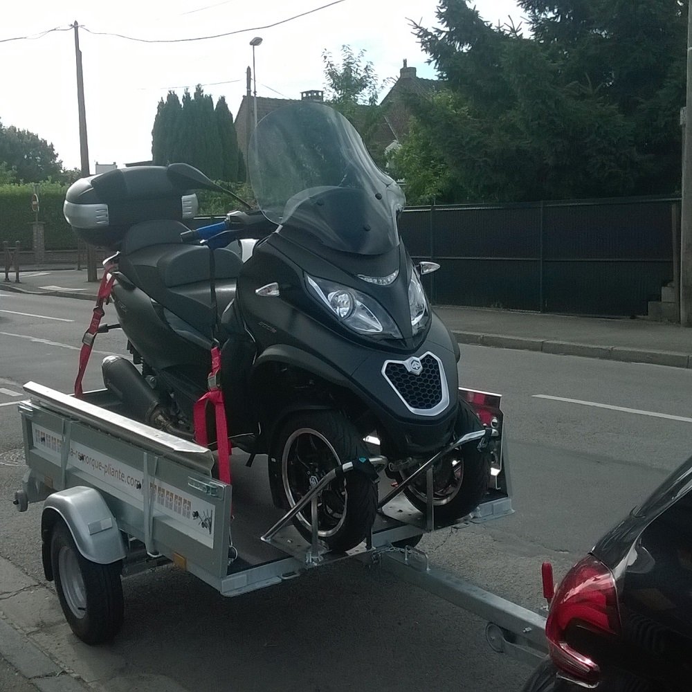Remorque porte scooter 3 roues